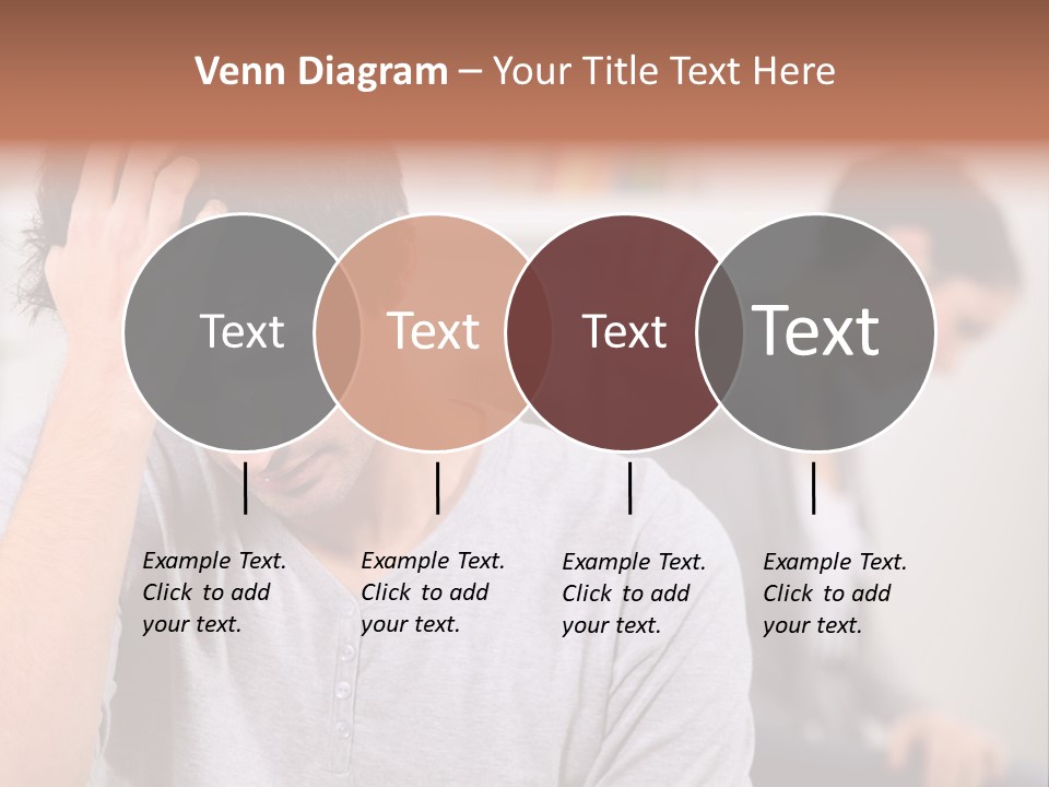 A Man Holding His Head In Front Of A Mirror PowerPoint Template