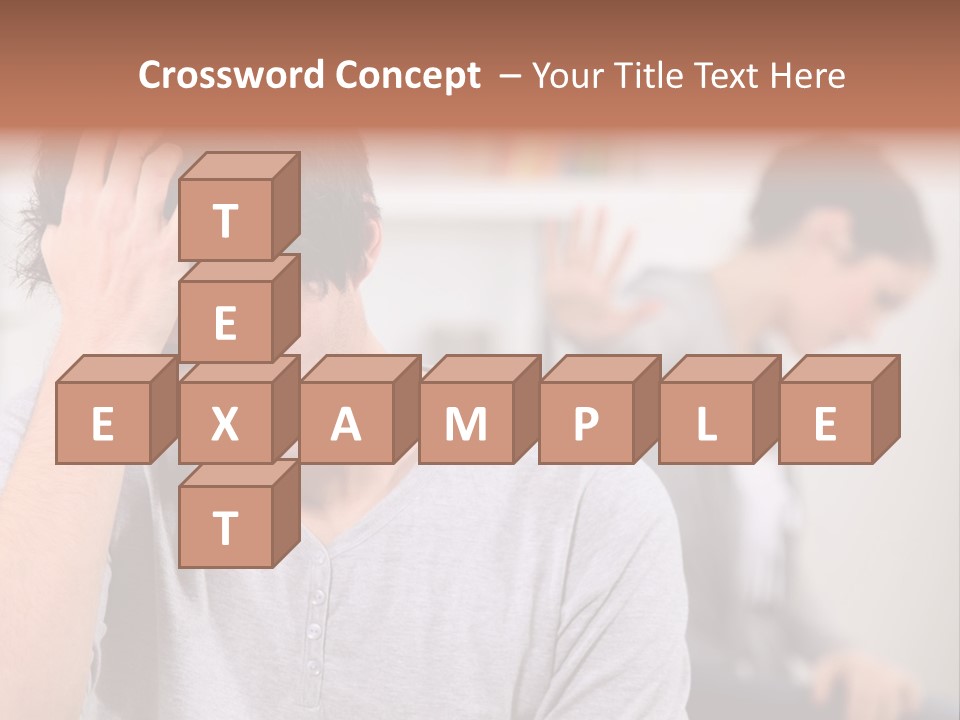 A Man Holding His Head In Front Of A Mirror PowerPoint Template