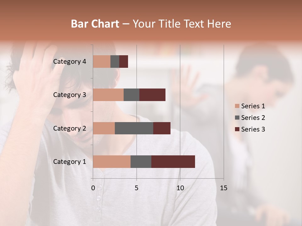 A Man Holding His Head In Front Of A Mirror PowerPoint Template