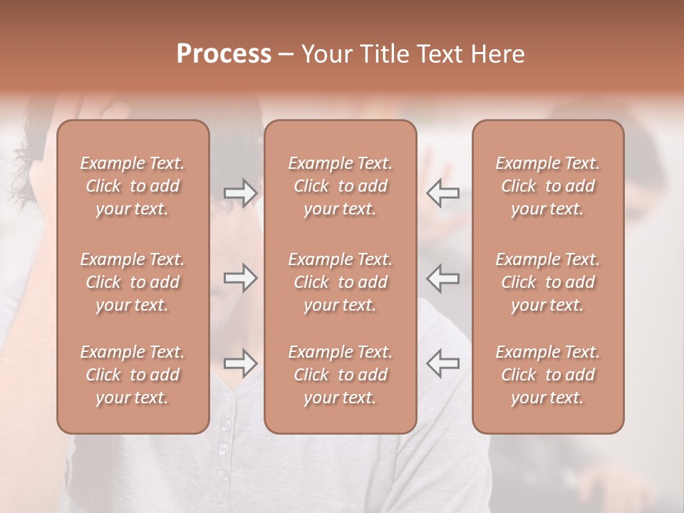 A Man Holding His Head In Front Of A Mirror PowerPoint Template