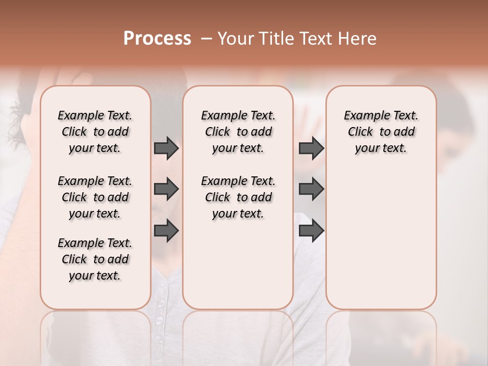 A Man Holding His Head In Front Of A Mirror PowerPoint Template