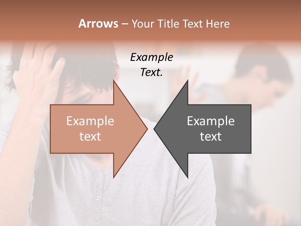 A Man Holding His Head In Front Of A Mirror PowerPoint Template