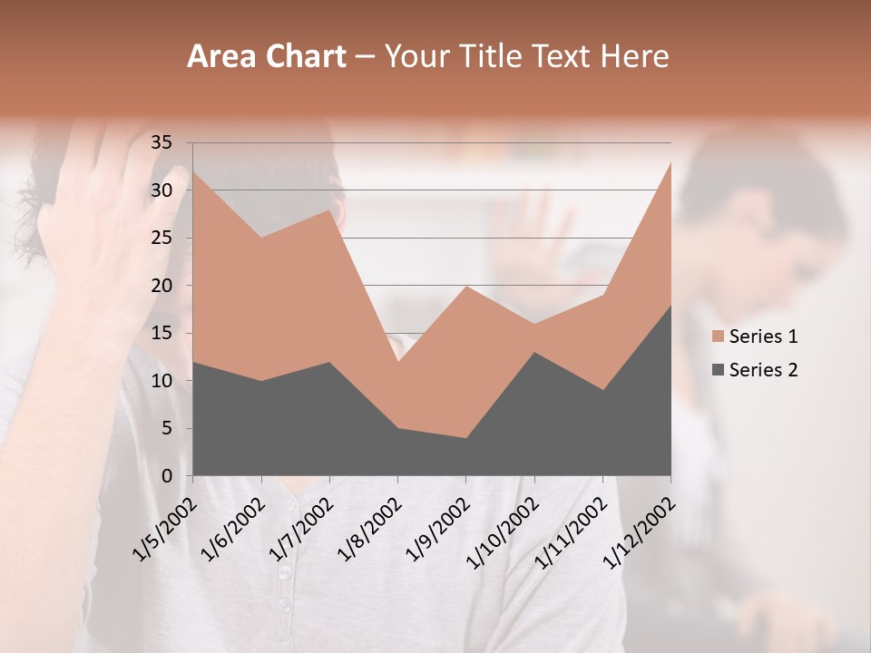 A Man Holding His Head In Front Of A Mirror PowerPoint Template