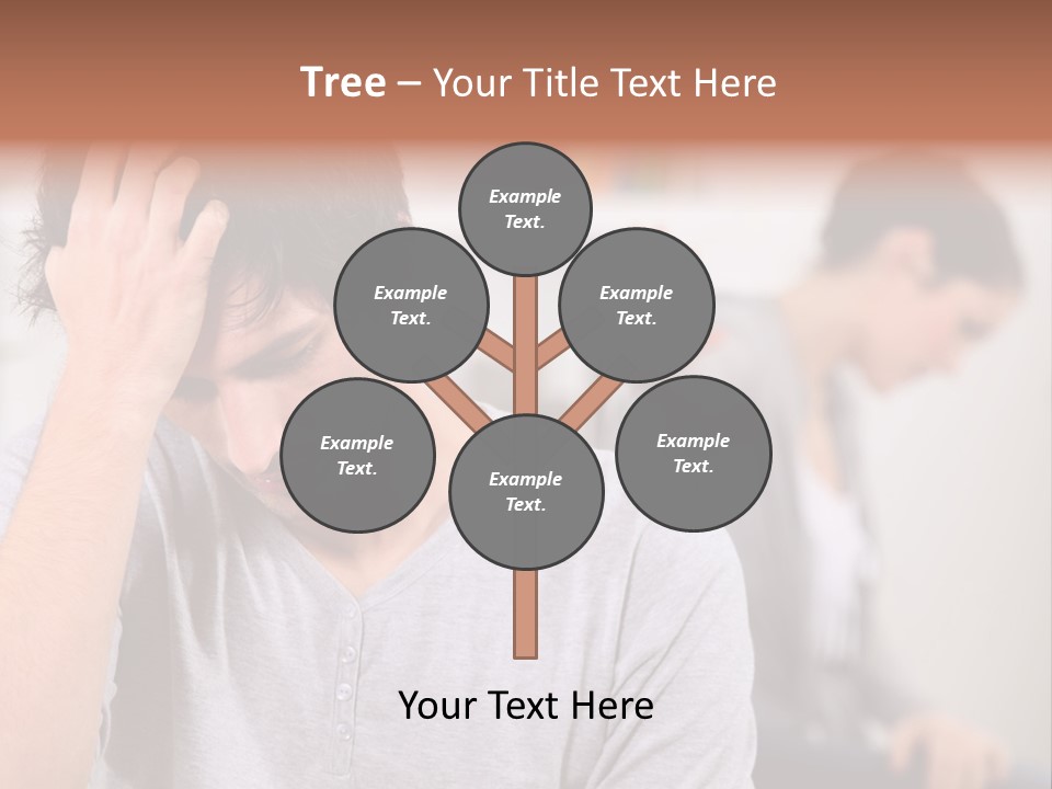 A Man Holding His Head In Front Of A Mirror PowerPoint Template