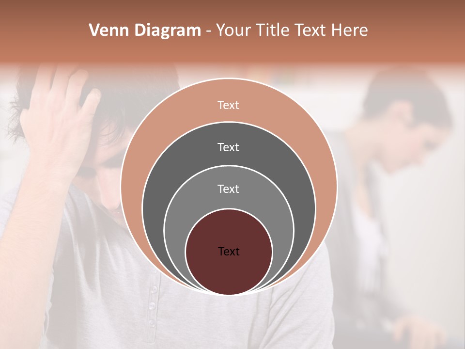 A Man Holding His Head In Front Of A Mirror PowerPoint Template