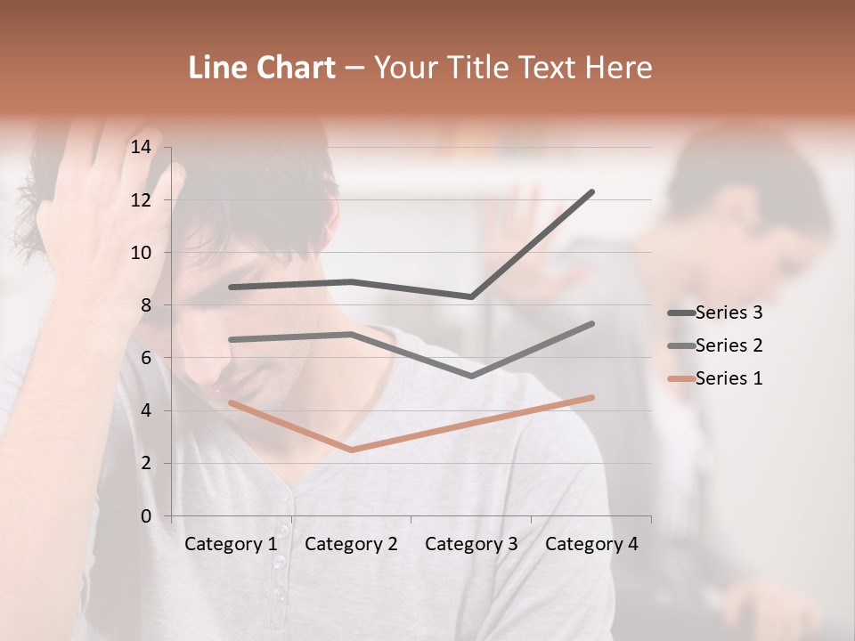 A Man Holding His Head In Front Of A Mirror PowerPoint Template
