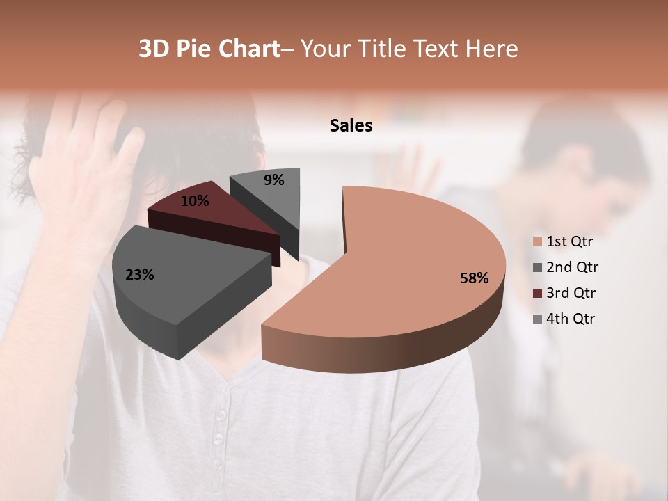 A Man Holding His Head In Front Of A Mirror PowerPoint Template
