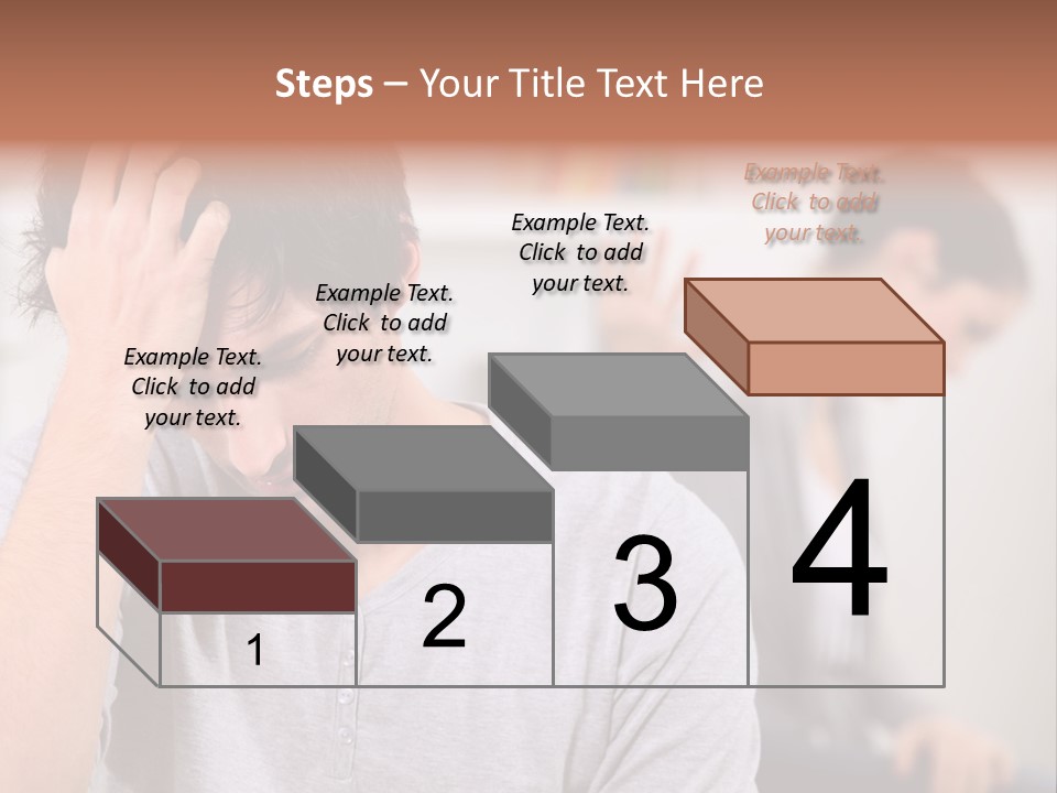 A Man Holding His Head In Front Of A Mirror PowerPoint Template