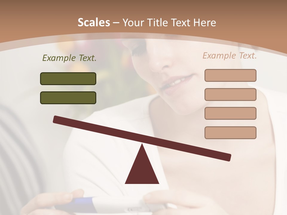 Care Scales Underwear PowerPoint Template