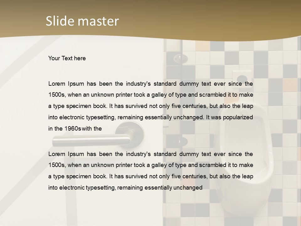 Floor Nobody White PowerPoint Template