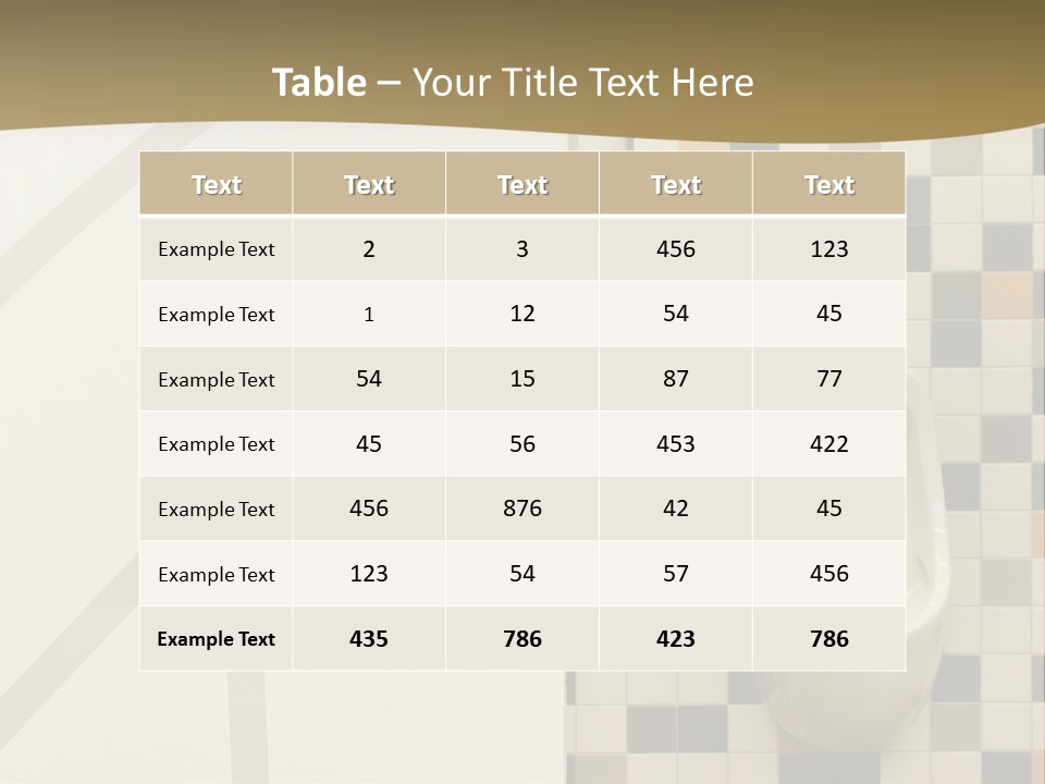 Floor Nobody White PowerPoint Template