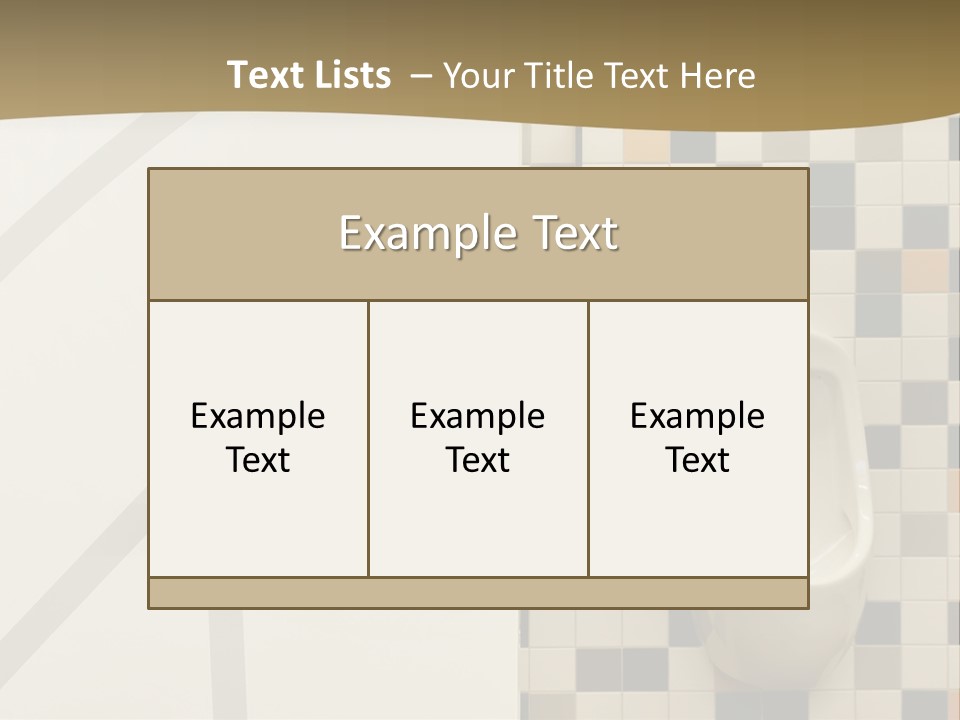 Floor Nobody White PowerPoint Template