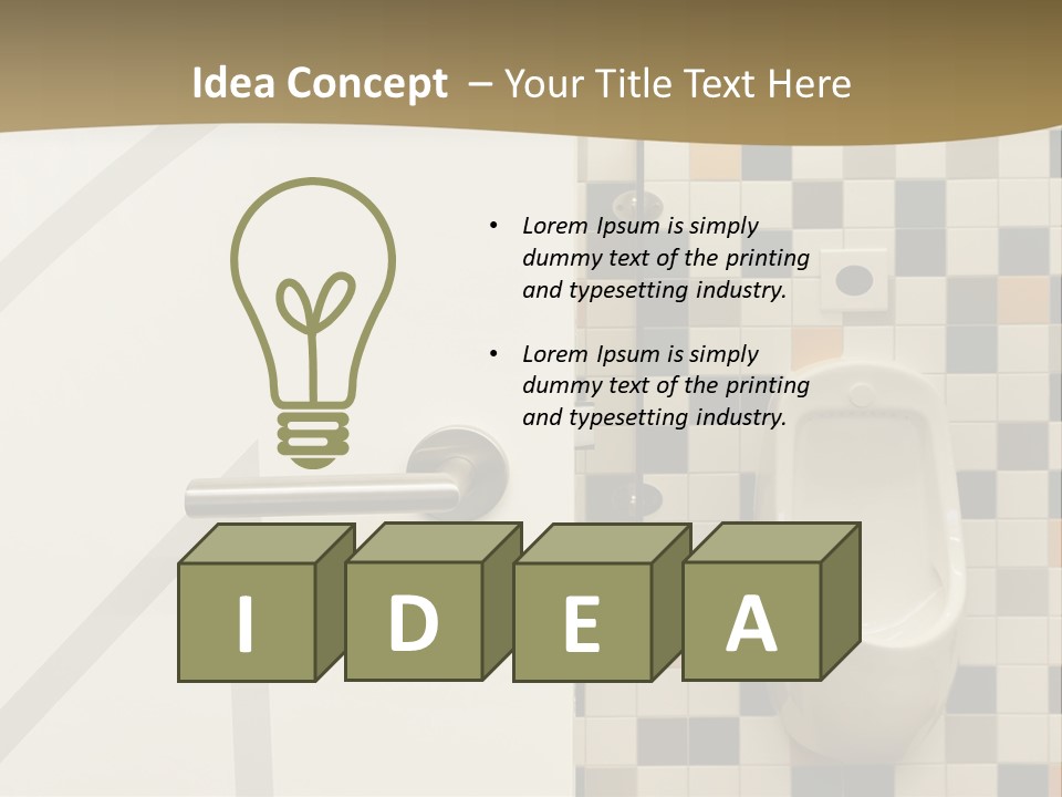 Floor Nobody White PowerPoint Template