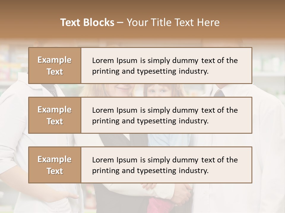 Happy Family Warehouse PowerPoint Template