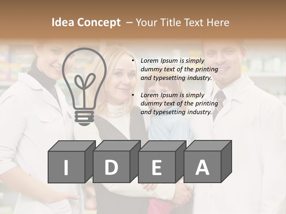 Happy Family Warehouse PowerPoint Template