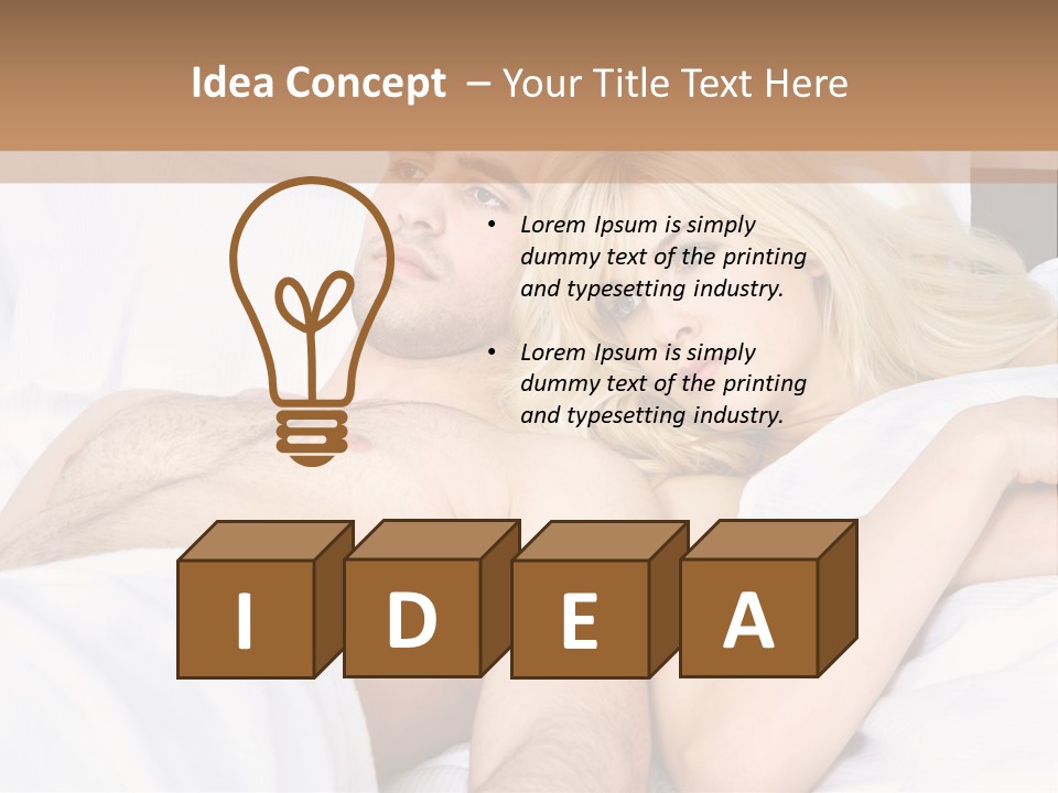 Man Relaxation Problem PowerPoint Template