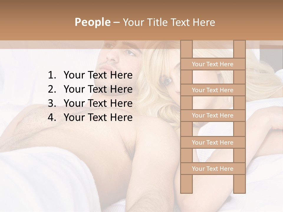 Man Relaxation Problem PowerPoint Template