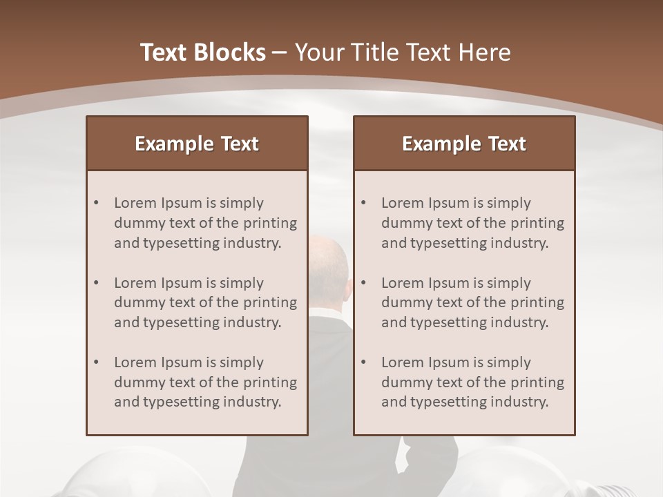 Bulb Brainstorm White PowerPoint Template