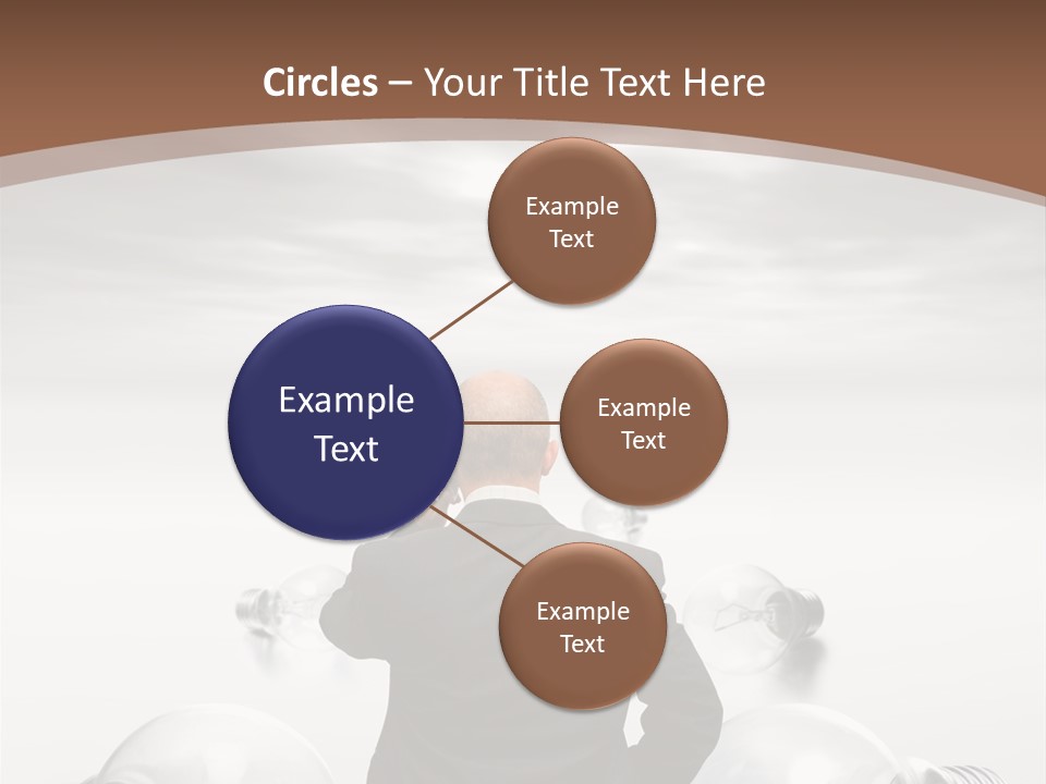 Bulb Brainstorm White PowerPoint Template