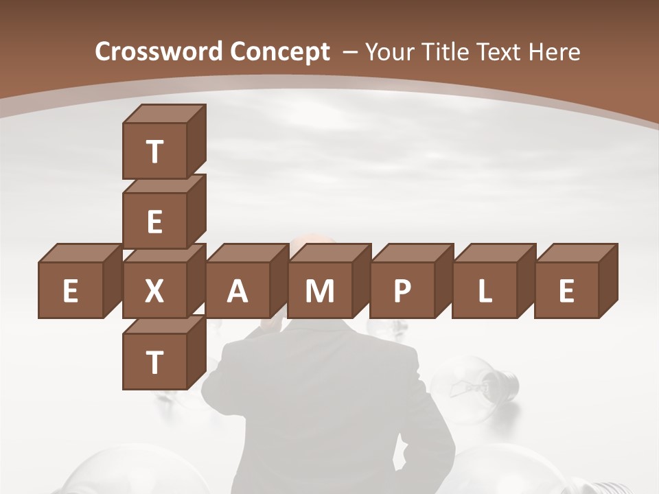 Bulb Brainstorm White PowerPoint Template