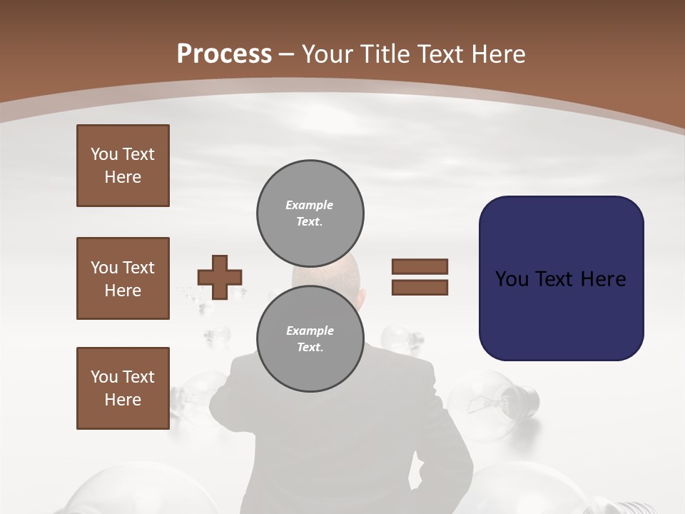 Bulb Brainstorm White PowerPoint Template