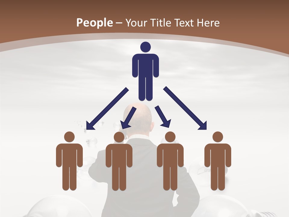 Bulb Brainstorm White PowerPoint Template