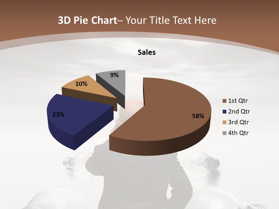 Bulb Brainstorm White PowerPoint Template