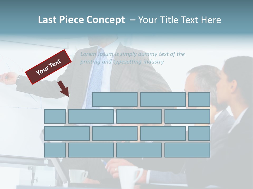 A Man Giving A Presentation To A Group Of Business People PowerPoint Template