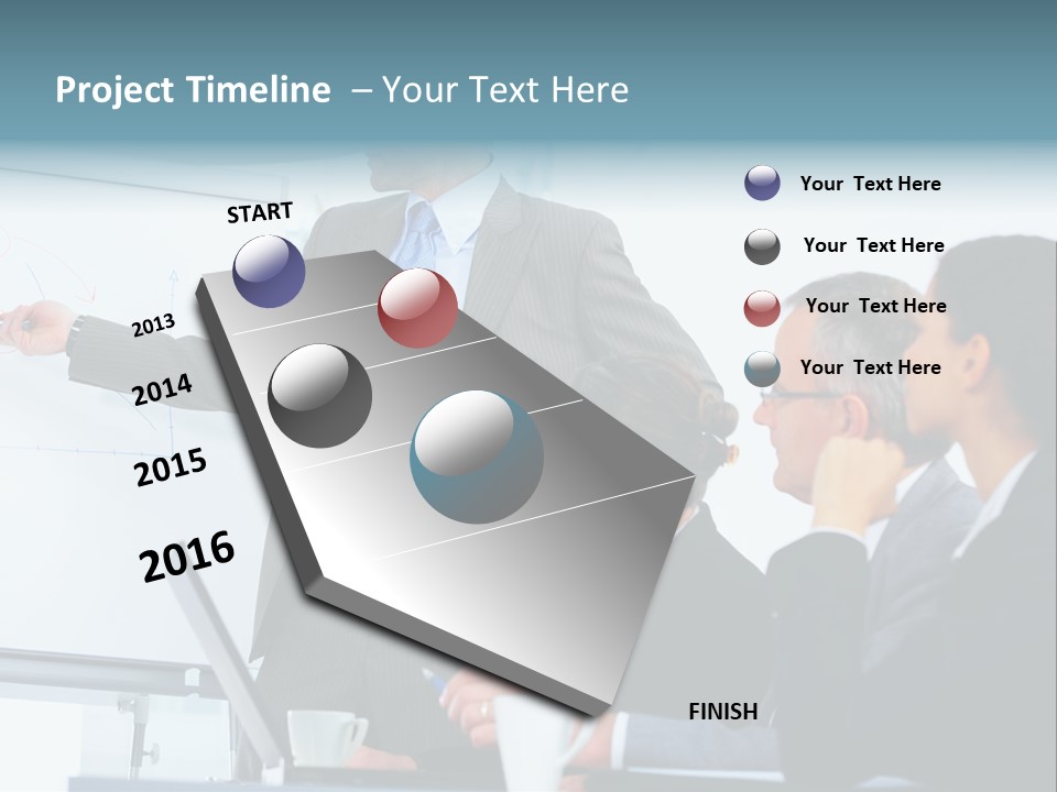 A Man Giving A Presentation To A Group Of Business People PowerPoint Template