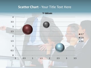 A Man Giving A Presentation To A Group Of Business People PowerPoint Template