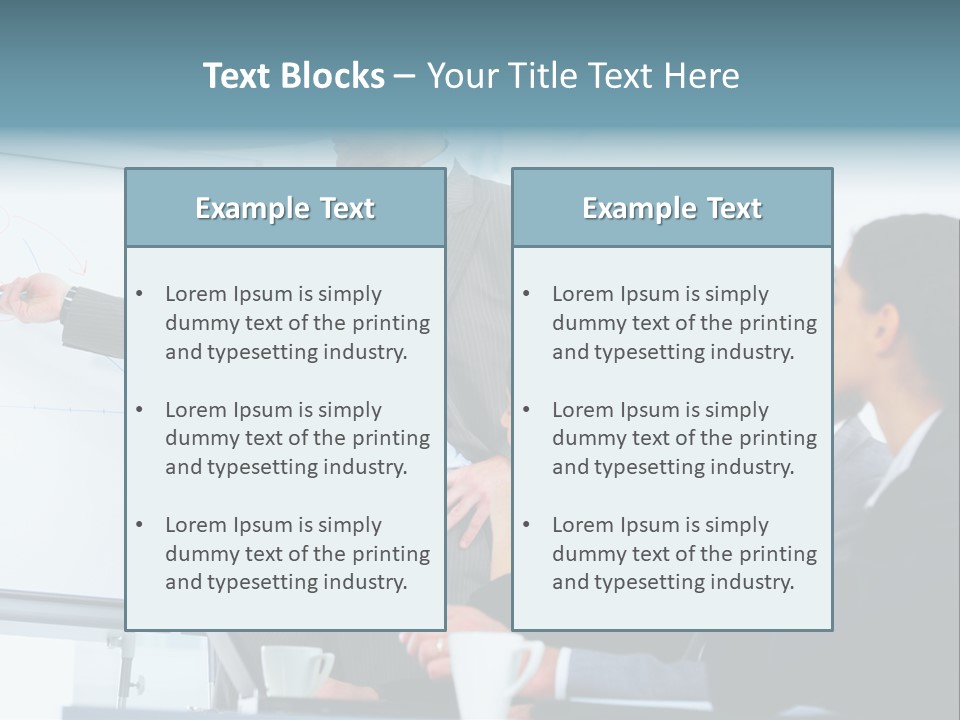 A Man Giving A Presentation To A Group Of Business People PowerPoint Template