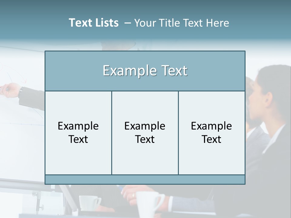 A Man Giving A Presentation To A Group Of Business People PowerPoint Template