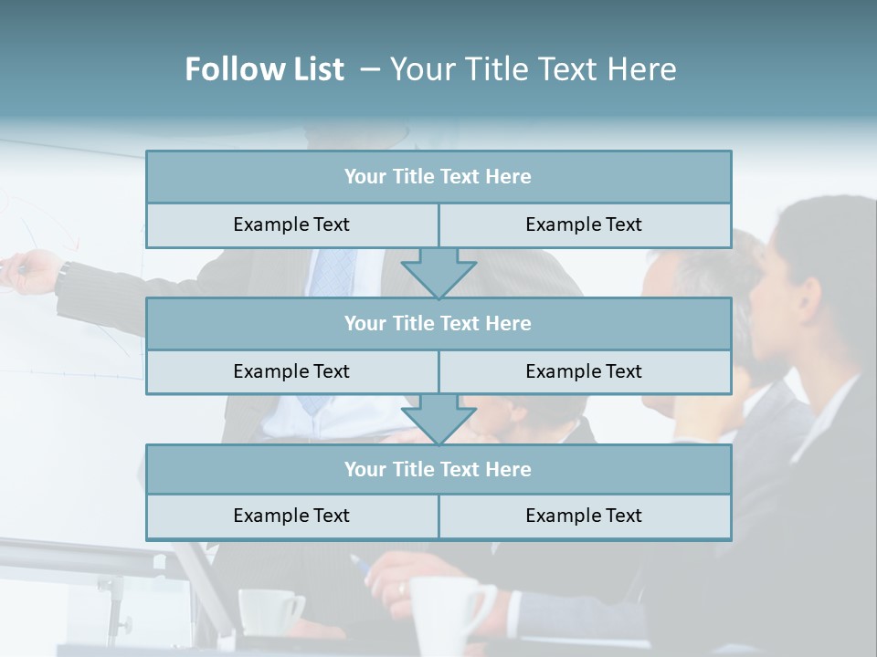 A Man Giving A Presentation To A Group Of Business People PowerPoint Template