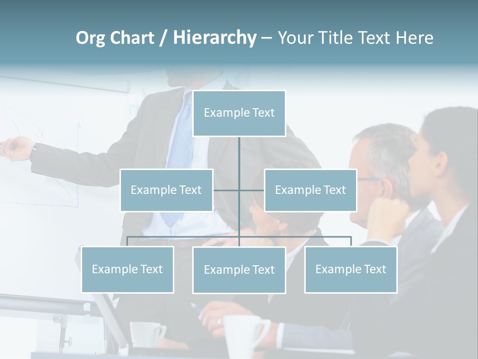 A Man Giving A Presentation To A Group Of Business People PowerPoint Template