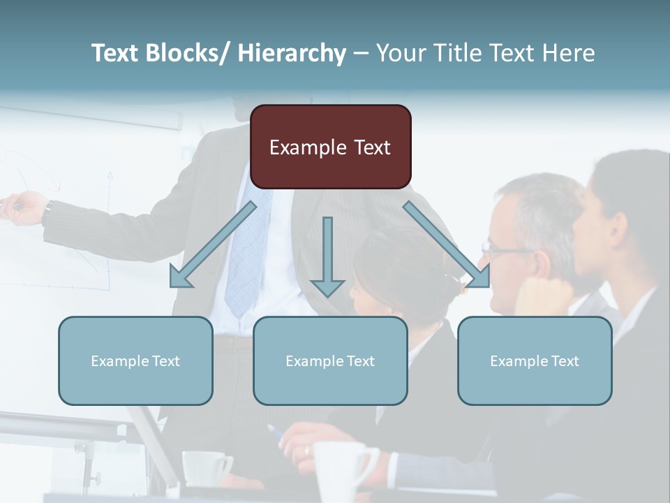 A Man Giving A Presentation To A Group Of Business People PowerPoint Template