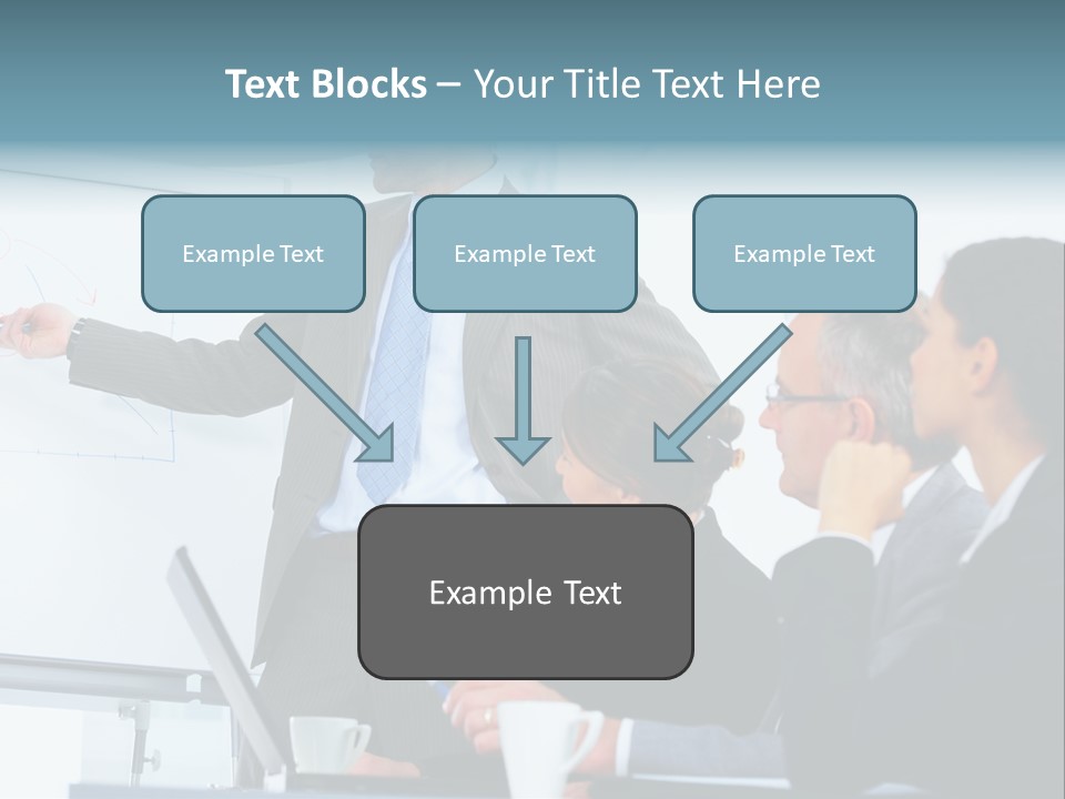 A Man Giving A Presentation To A Group Of Business People PowerPoint Template