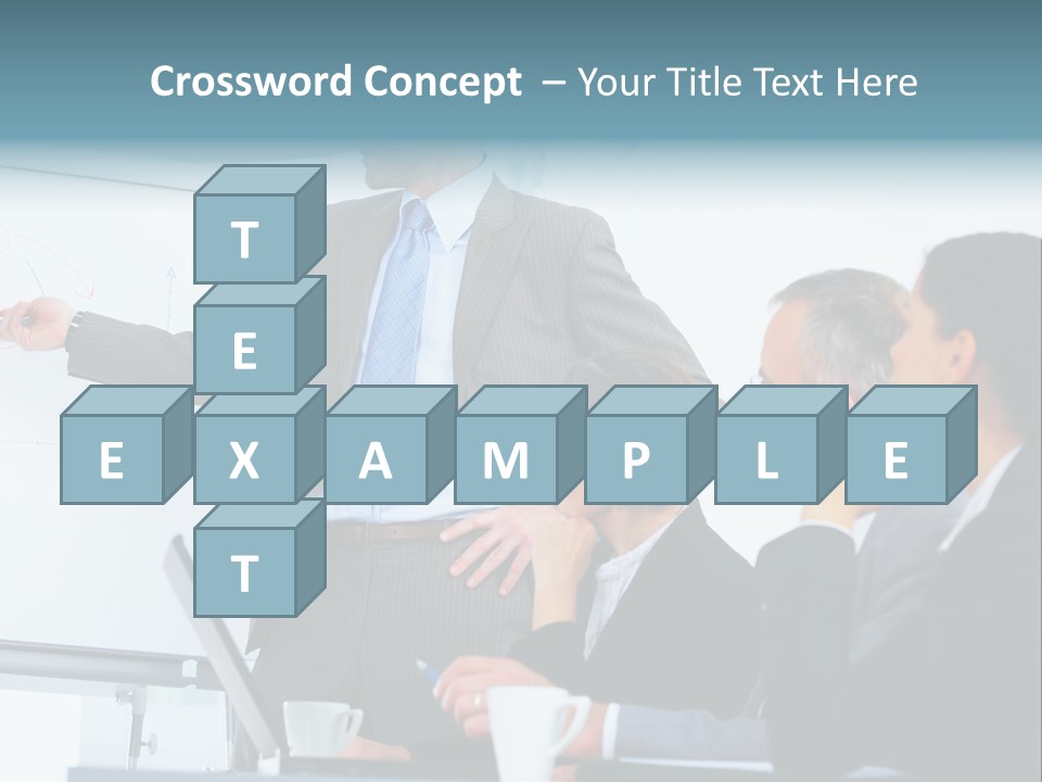 A Man Giving A Presentation To A Group Of Business People PowerPoint Template