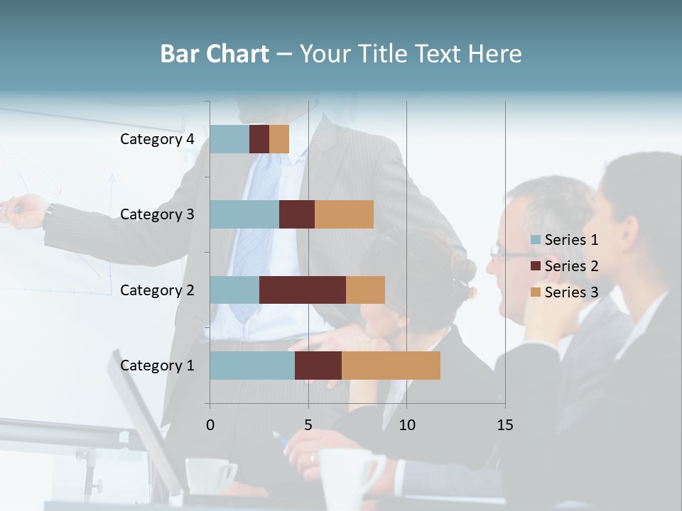 A Man Giving A Presentation To A Group Of Business People PowerPoint Template