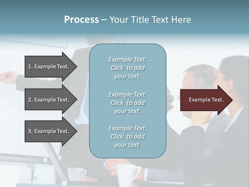 A Man Giving A Presentation To A Group Of Business People PowerPoint Template