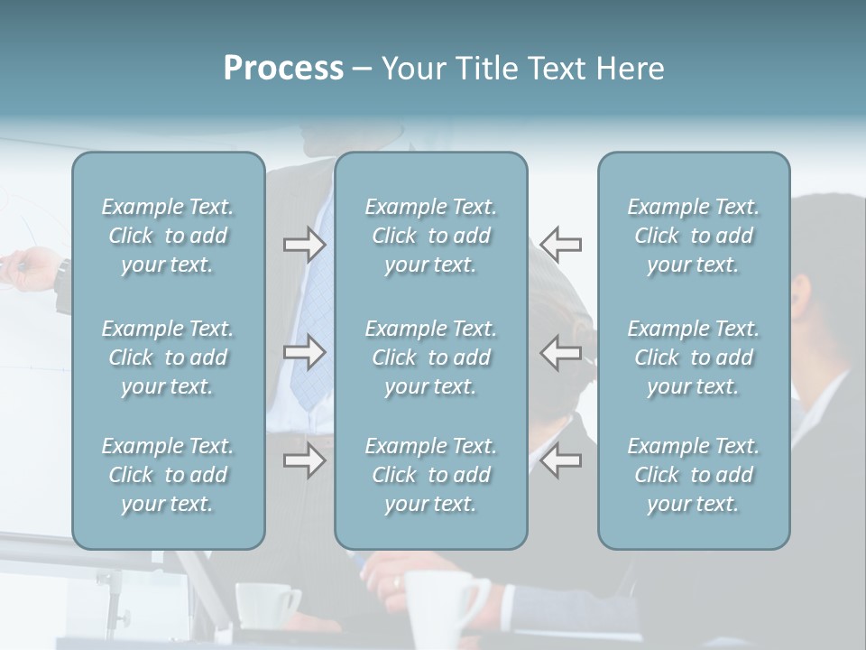 A Man Giving A Presentation To A Group Of Business People PowerPoint Template