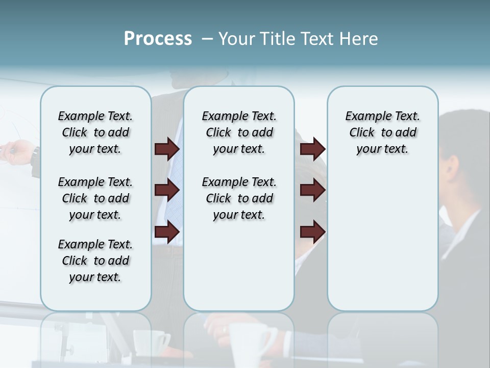 A Man Giving A Presentation To A Group Of Business People PowerPoint Template