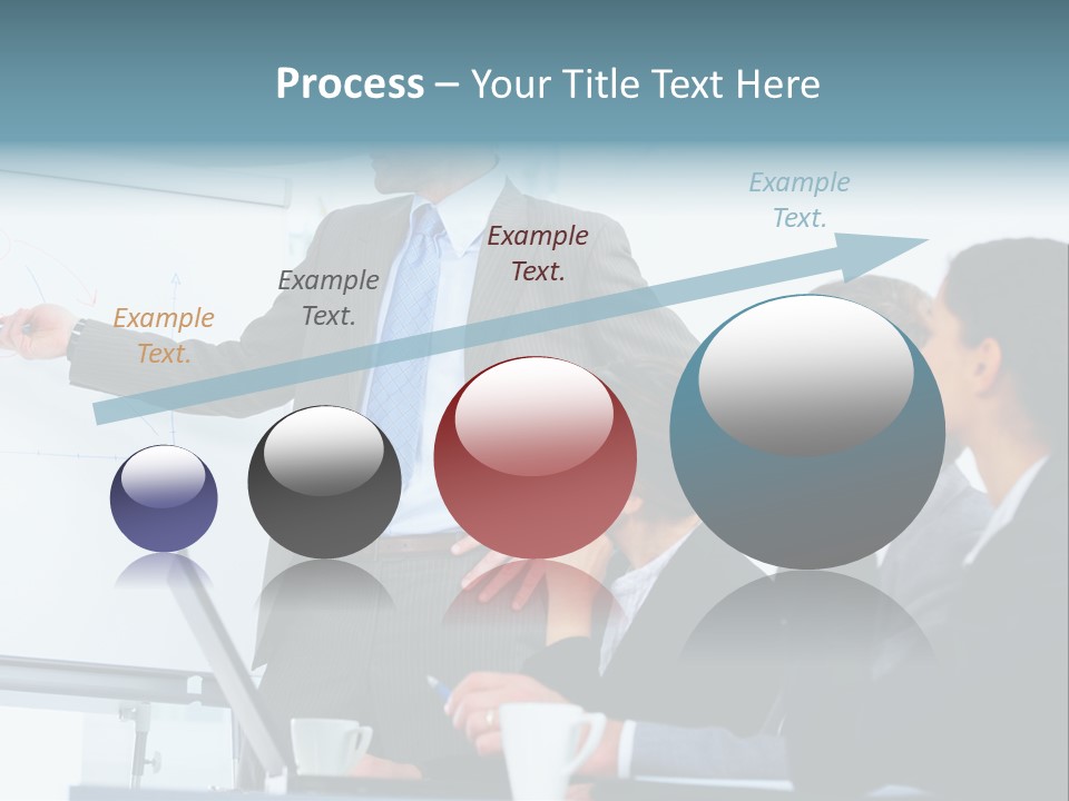 A Man Giving A Presentation To A Group Of Business People PowerPoint Template