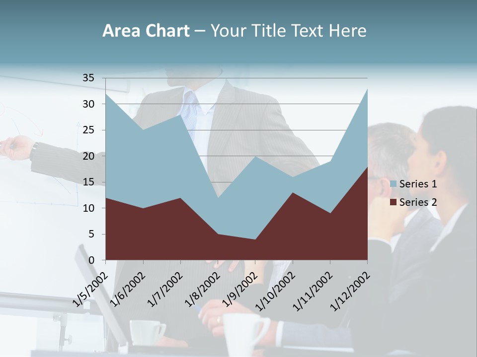 A Man Giving A Presentation To A Group Of Business People PowerPoint Template