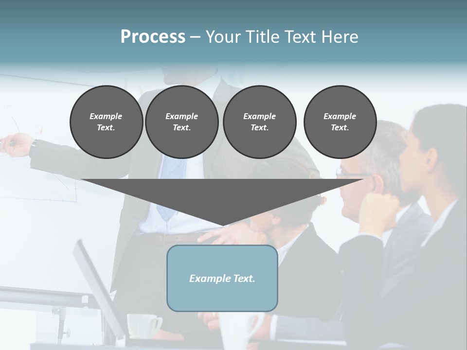 A Man Giving A Presentation To A Group Of Business People PowerPoint Template