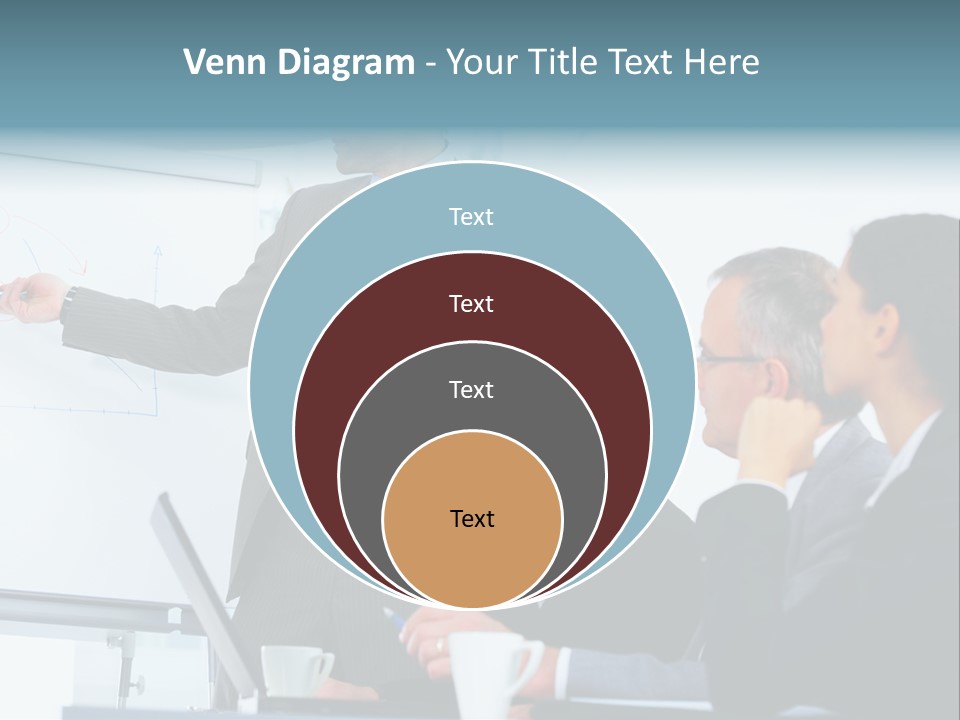 A Man Giving A Presentation To A Group Of Business People PowerPoint Template