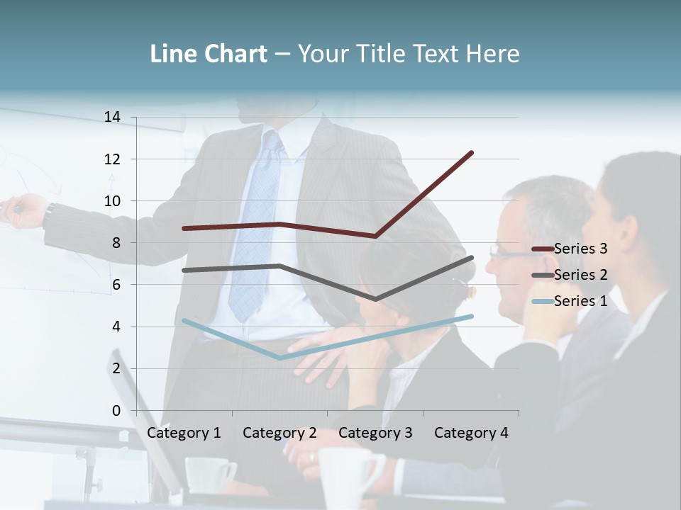 A Man Giving A Presentation To A Group Of Business People PowerPoint Template