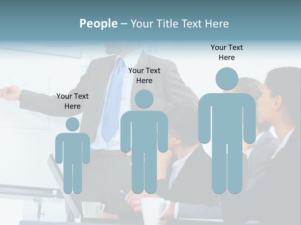 A Man Giving A Presentation To A Group Of Business People PowerPoint Template