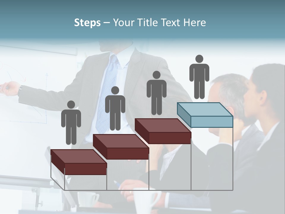 A Man Giving A Presentation To A Group Of Business People PowerPoint Template