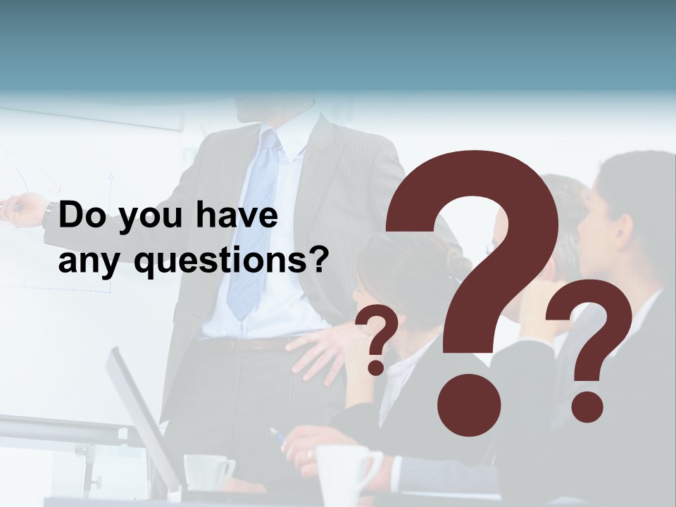 A Man Giving A Presentation To A Group Of Business People PowerPoint Template