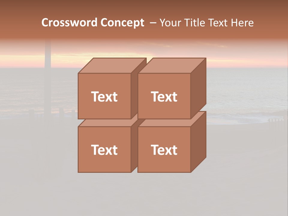 Busuanga Blue Landscape PowerPoint Template